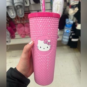 Studded Pink Hello Kitty Tumbler
